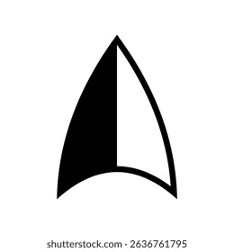 Architectural north arrow and compass outline vector