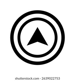 Architectural north arrow and compass outline vector