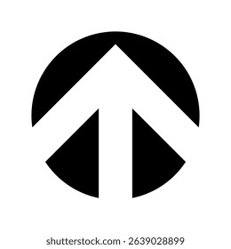 Architectural north arrow and compass outline vector