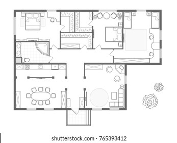 Royalty Free 3 Bedroom House Stock Images Photos Vectors