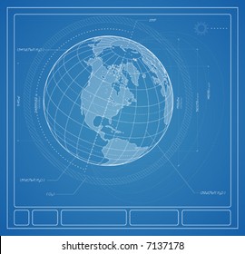 Architectural plans for the planet earth.