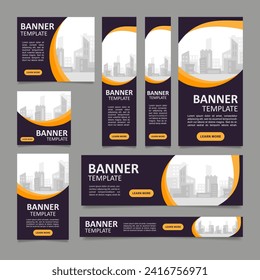 Architectural project web banner design template. Vector flyer with text space. Advertising placard with customized copyspace. Printable poster for advertising. Arial, Calibri Regular fonts used