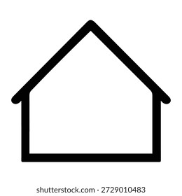 Architectural Roof Forms Outline Vector Icon for Building Construction Design