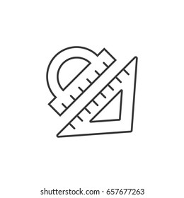 Architectural ruler icon