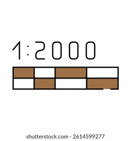 architectural scale drafter line icon vector. architectural scale drafter sign. isolated symbol illustration