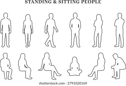 Architectural Scale Figures Standing