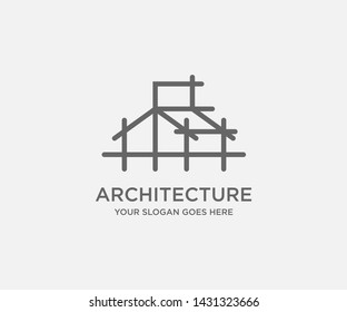 Architectural Simple Logo Vector Template