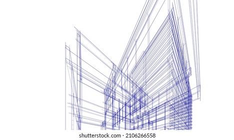 architectural sketch of a building