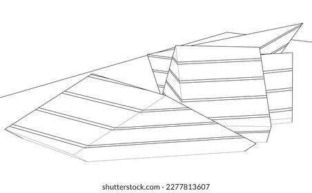 architectural sketch of a building