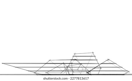 architectural sketch of a building
