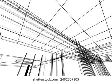 architectural sketch of a building