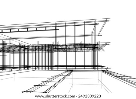 architectural sketch of a building