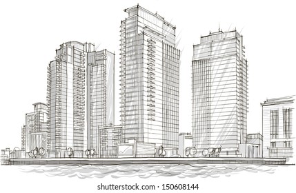 Business Building Sketch High Res Stock Images Shutterstock