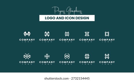 Architektur-Starburst-Logo-Design-Set
