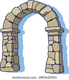 Architectural Structure Framework of Ancient Stone Arrangement Gate