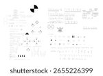 Architectural Symbols Vector Set: Arrows, Doors, Windows, North Signs, Elevation Marks for Interior and Architectural Drawings