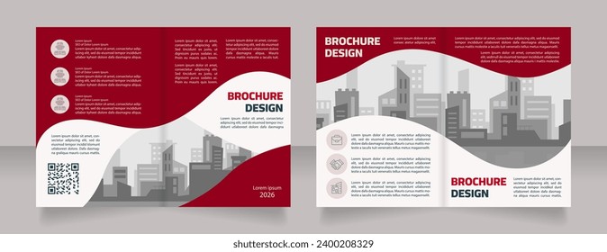 Architectural trends for inspiration blank brochure design. Template set with copy space for text. Premade corporate reports collection. Editable 4 paper pages