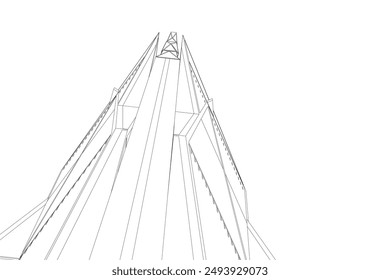 Architectural wallpaper digital backgroud 3d rendering