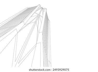 Architectural wallpaper digital backgroud 3d rendering