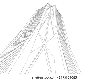 Architectural wallpaper digital backgroud 3d rendering