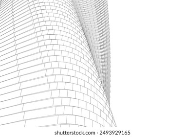 Architektur-Bildschirmhintergrund-Digitalhintergrund-3D-Rendering