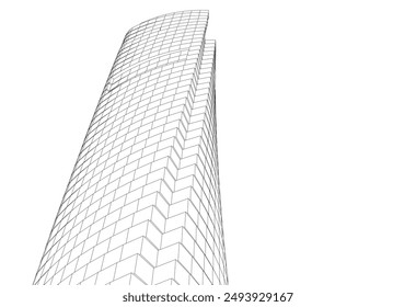 Architectural wallpaper digital backgroud 3d rendering