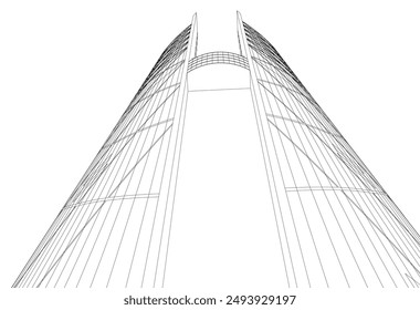Architectural wallpaper digital backgroud 3d rendering