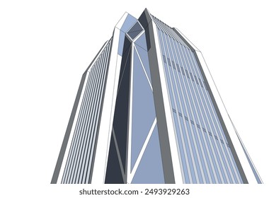 Architektur-Bildschirmhintergrund-Digitalhintergrund-3D-Rendering