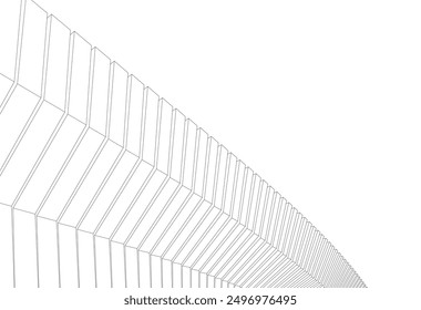 Architectural wallpaper digital backgroud 3d rendering
