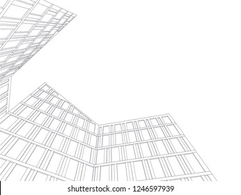 Architecture 3d background