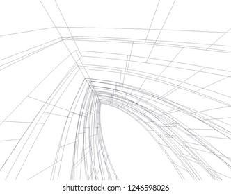 Architecture 3d background