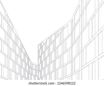 Architecture 3d background