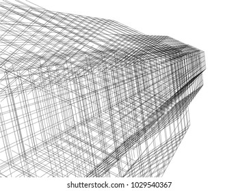 architecture 3d building