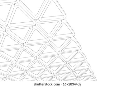  arquitectura 3d, ilustración vectorial