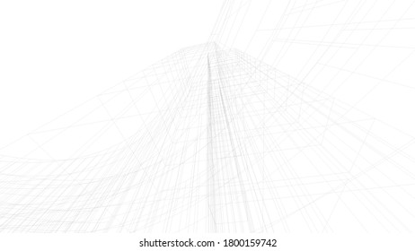 architecture 3d  building vector illustration 