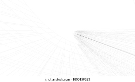 architecture 3d  building vector illustration 