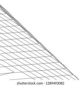 architecture 3d geometric background