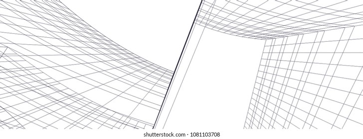 architecture 3d illustration