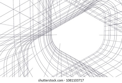 architecture 3d illustration