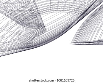 architecture 3d illustration