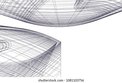 architecture 3d illustration