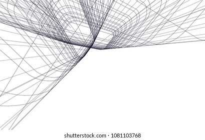 architecture 3d illustration