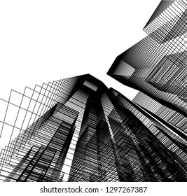 architecture 3d illustration