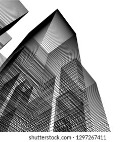 architecture 3d illustration