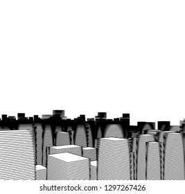 architecture 3d illustration