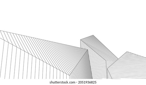 arquitectura abstracta 3d