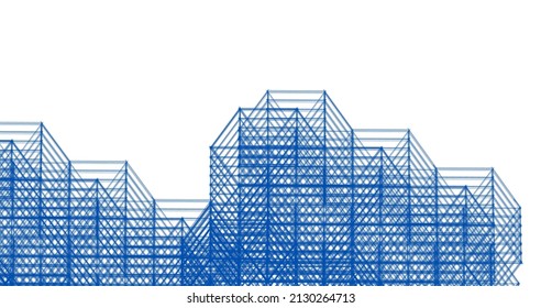 arquitectura abstracta 3d
