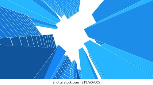 ​​abstract architecture 3d illustration background