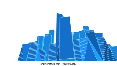 arquitectura abstracta 3d