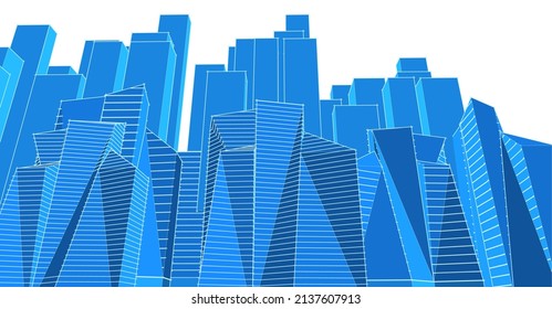 ​​abstract architecture 3d illustration background